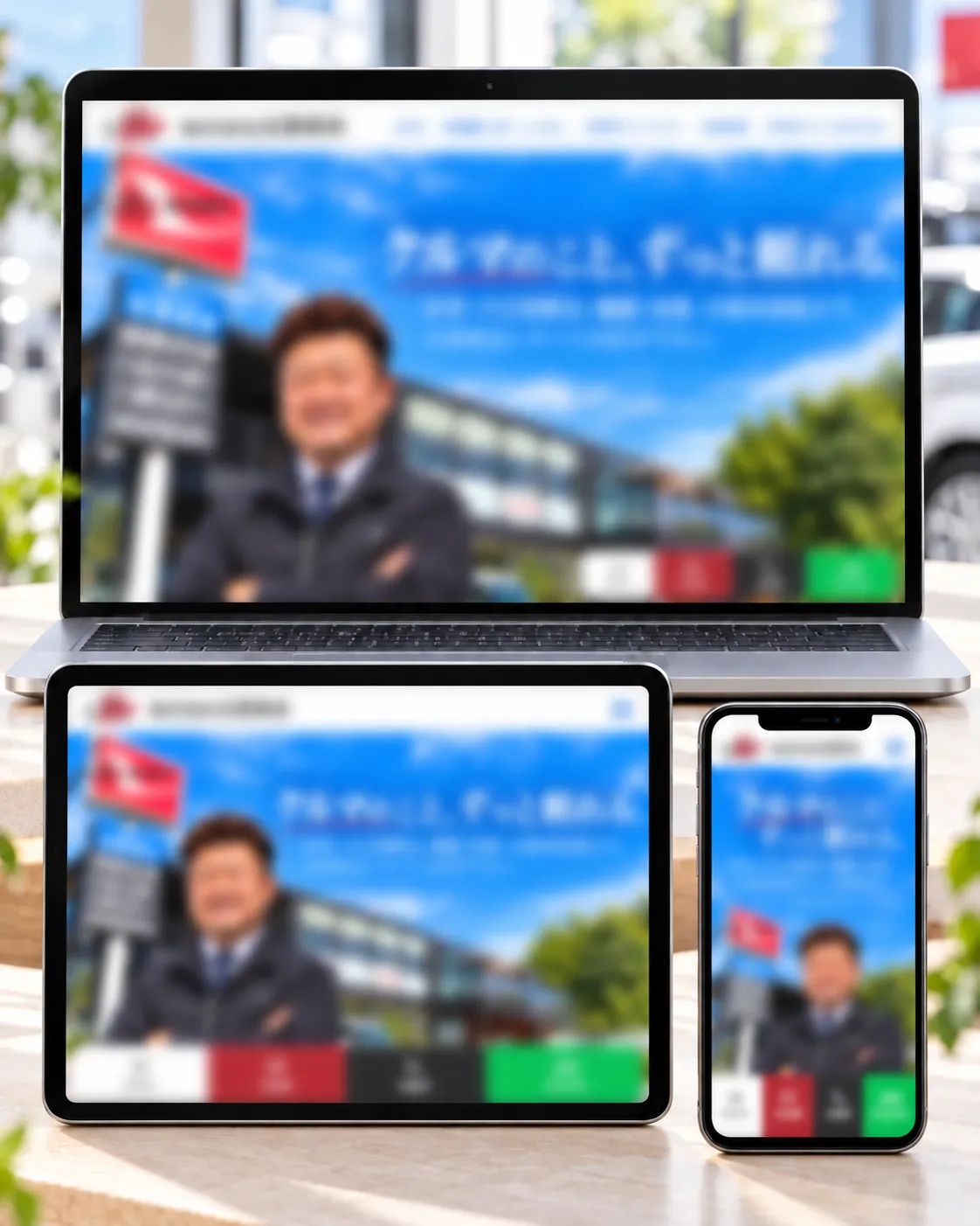 佐賀県の自動車販売事業者のホームページ制作事例